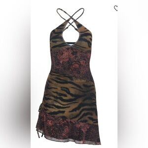 Oh Polly Syrefena Halter Mini Dress Multi way straps
